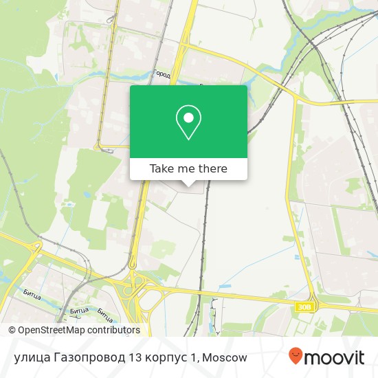 улица Газопровод 13 корпус 1 map