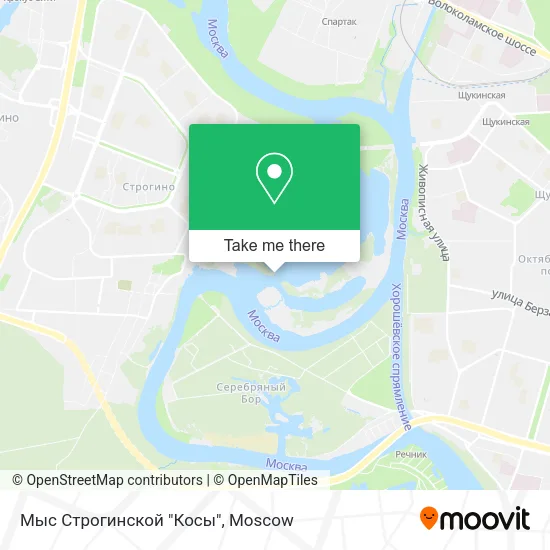 Мыс Строгинской "Косы" map