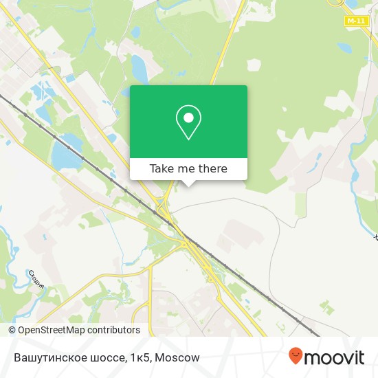 Вашутинское шоссе, 1к5 map