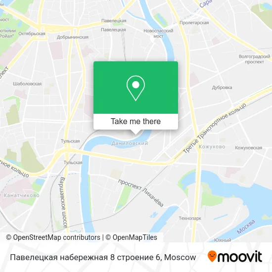 Павелецкая набережная 8 строение 6 map