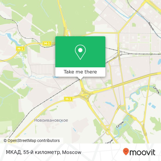 МКАД, 55-й километр map