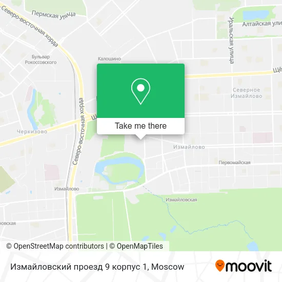 Измайловский проезд 9 корпус 1 map