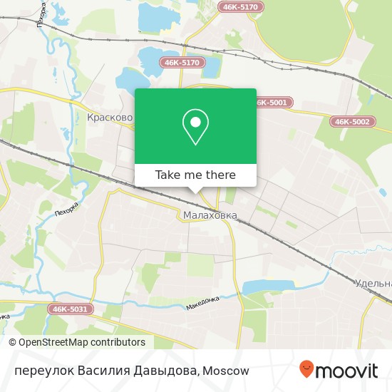 переулок Василия Давыдова map