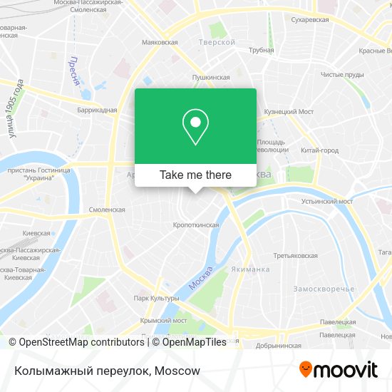 Колымажный переулок map