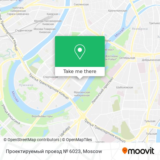 Проектируемый проезд № 6023 map