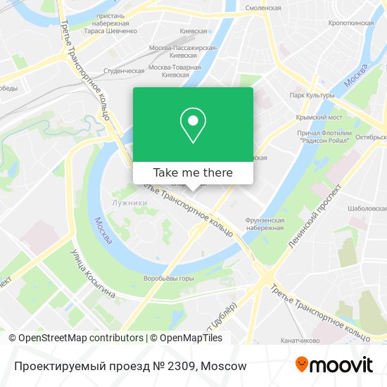 Проектируемый проезд № 2309 map