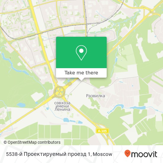 5538-й Проектируемый проезд 1 map