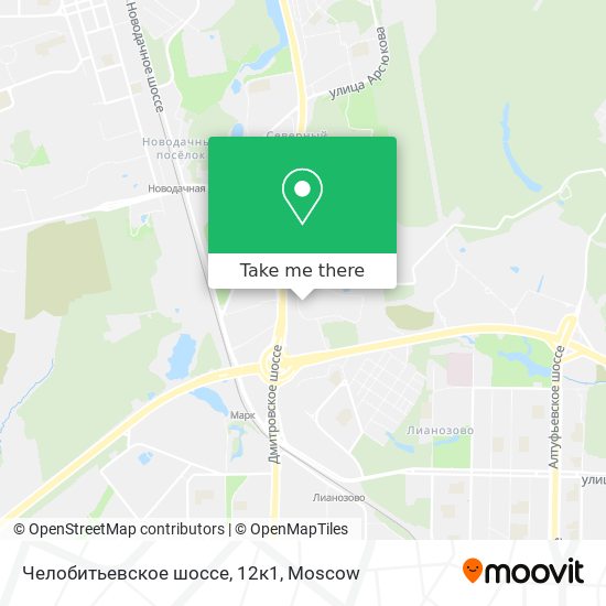 Челобитьевское шоссе, 12к1 map