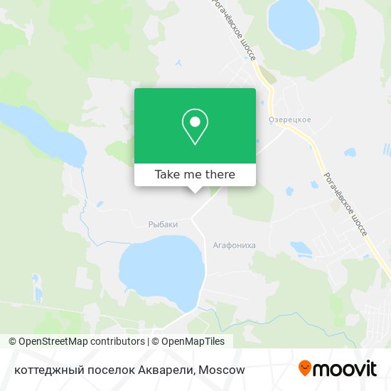 коттеджный поселок Акварели map