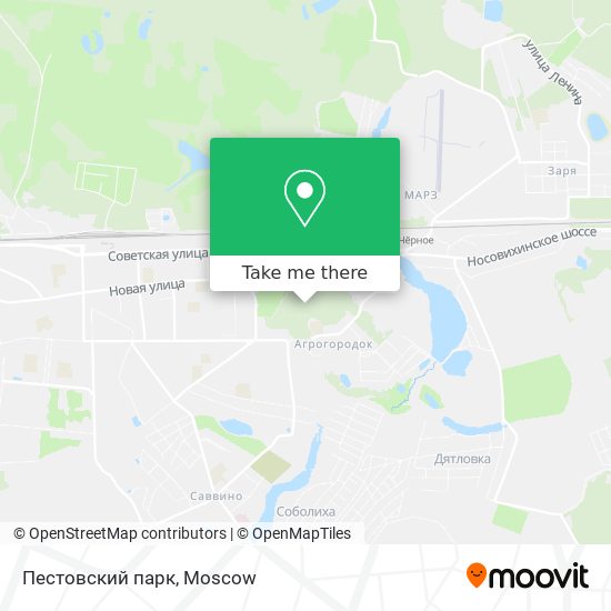 Пестовский парк map