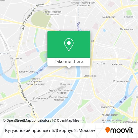 Кутузовский проспект 5 / 3 корпус 2 map