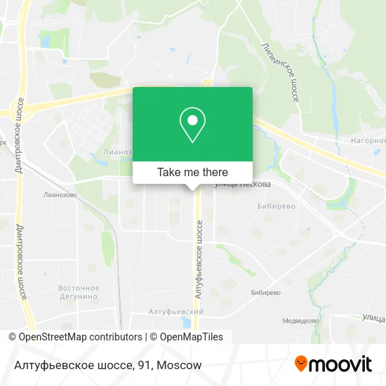 Алтуфьевское шоссе, 91 map