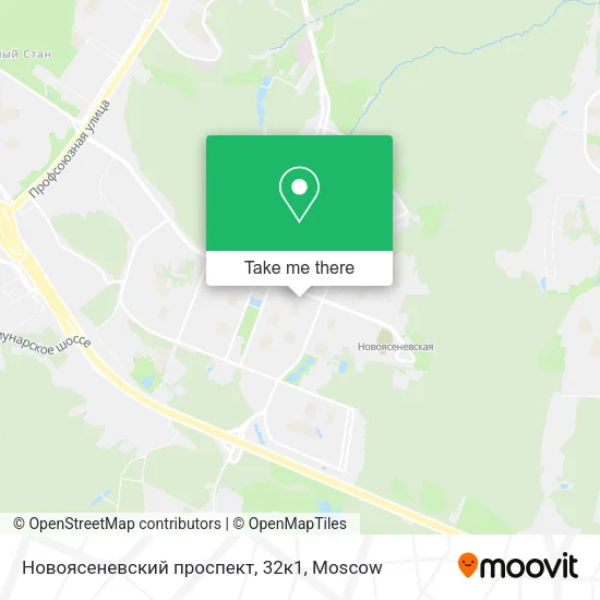 Новоясеневский проспект, 32к1 map