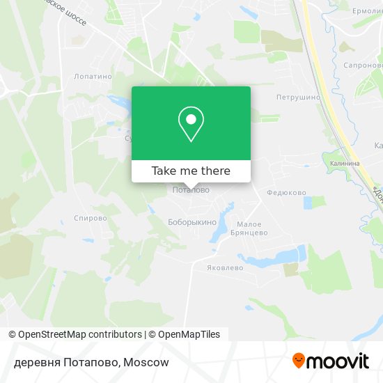 деревня Потапово map