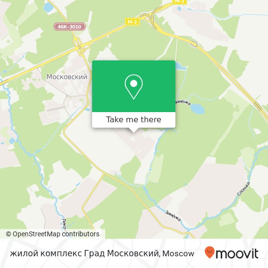 жилой комплекс Град Московский map