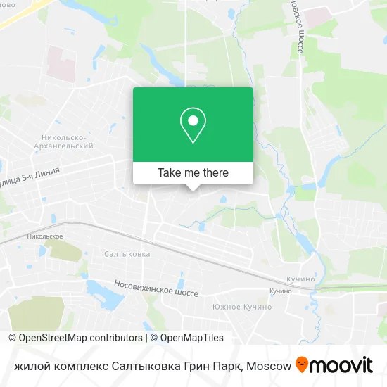 жилой комплекс Салтыковка Грин Парк map