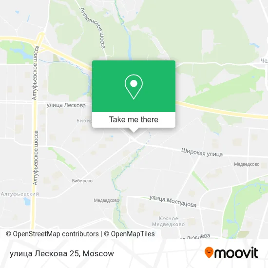 улица Лескова 25 map