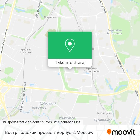 Востряковский проезд 7 корпус 2 map