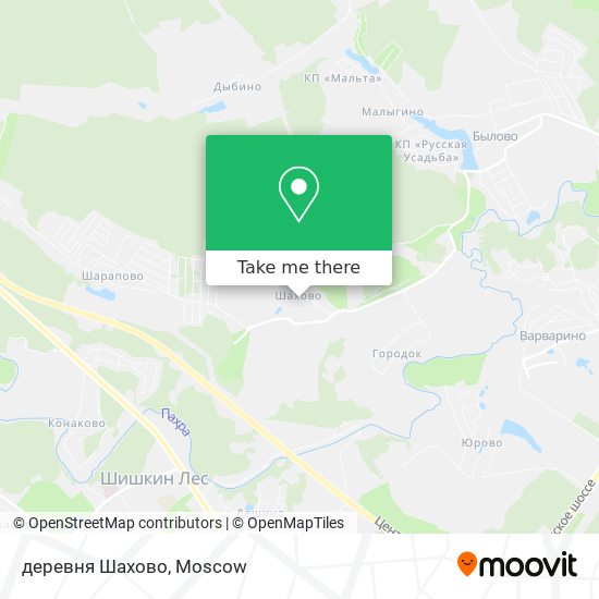 деревня Шахово map