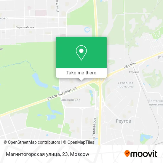 Магнитогорская улица, 23 map