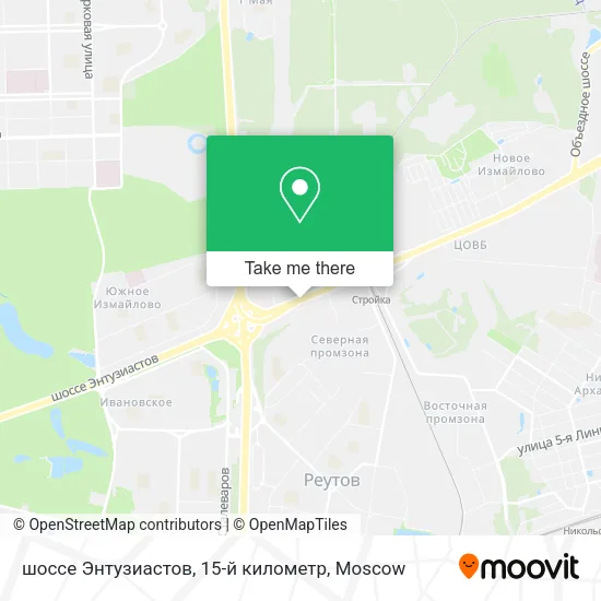 шоссе Энтузиастов, 15-й километр map