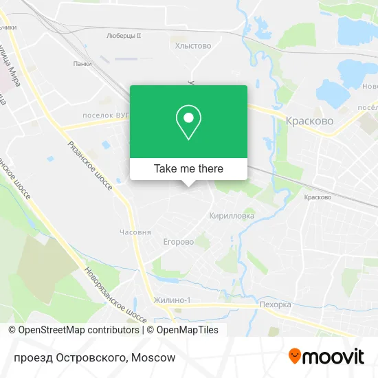 проезд Островского map