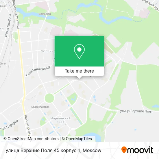 улица Верхние Поля 45 корпус 1 map
