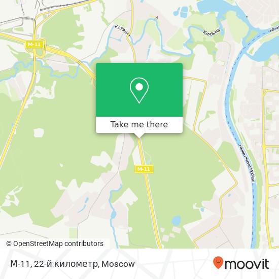 М-11, 22-й километр map