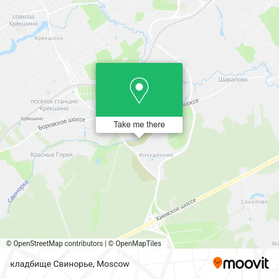 кладбище Свинорье map