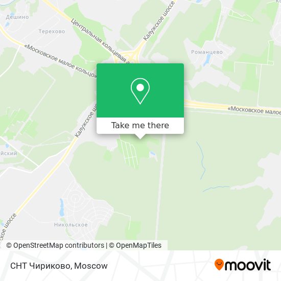 СНТ Чириково map