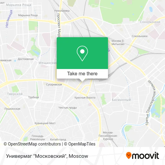 Универмаг "Московский" map