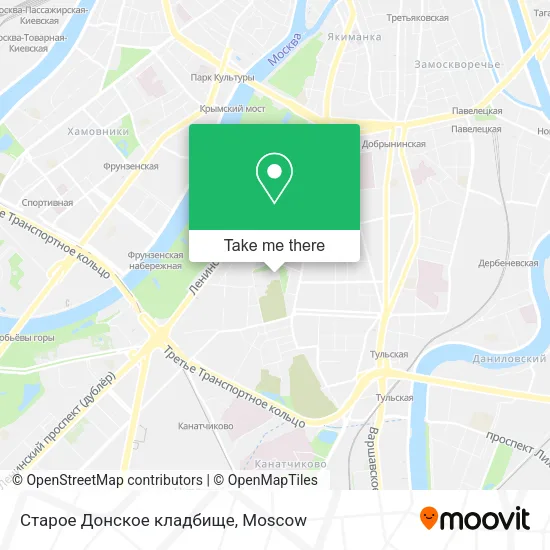 Старое Донское кладбище map