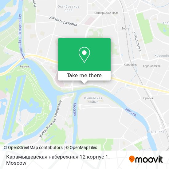 Карамышевская набережная 12 корпус 1 map