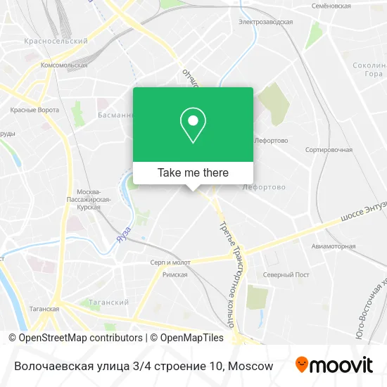 Волочаевская улица 3 / 4 строение 10 map