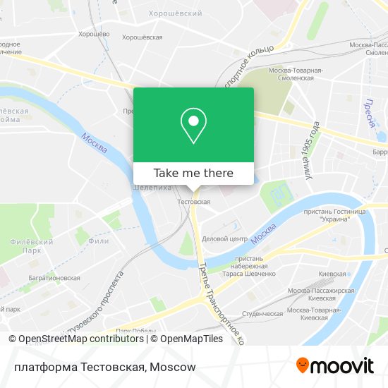 платформа Тестовская map