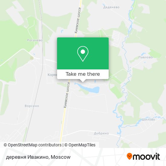 деревня Ивакино map