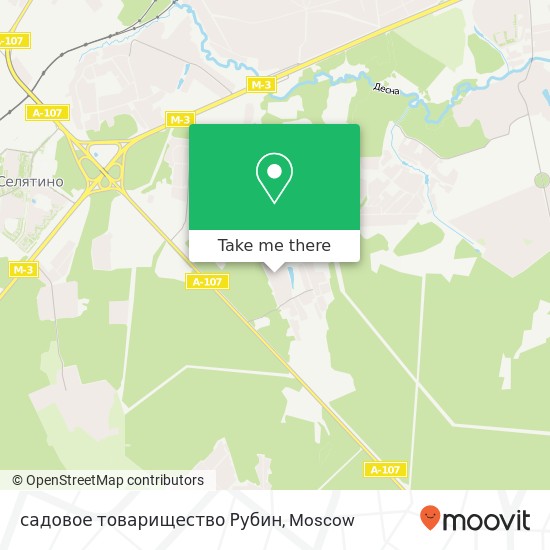 садовое товарищество Рубин map