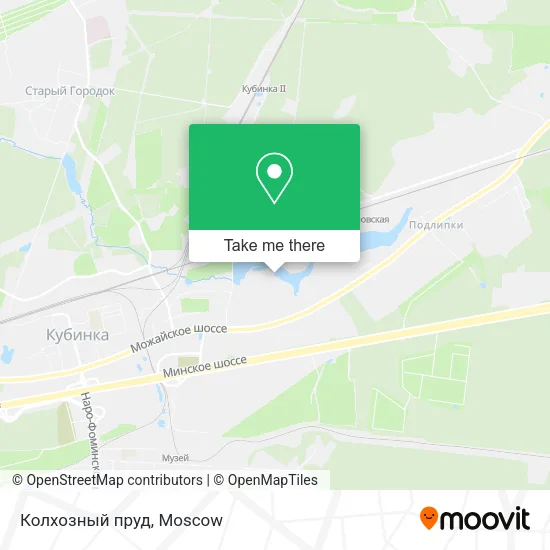 Колхозный пруд map