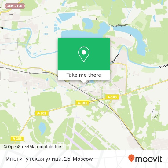 Институтская улица, 2Б map
