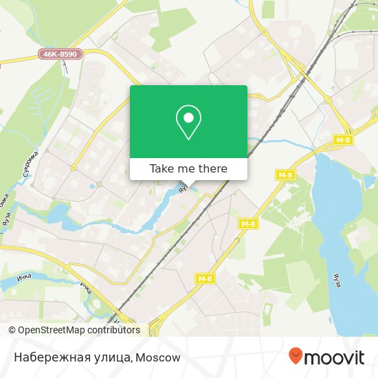 Набережная улица map