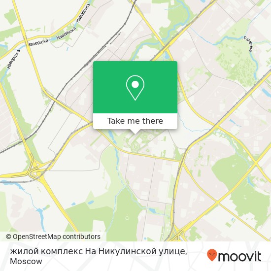 жилой комплекс На Никулинской улице map