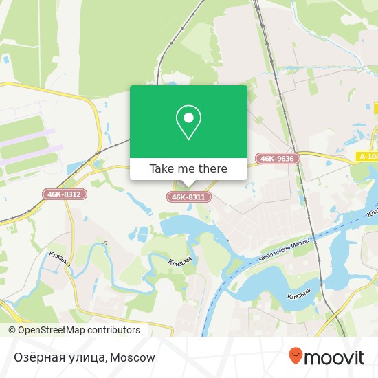 Озёрная улица map