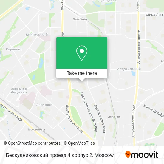 Бескудниковский проезд 4 корпус 2 map