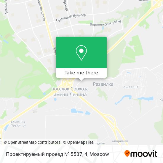 Проектируемый проезд № 5537, 4 map