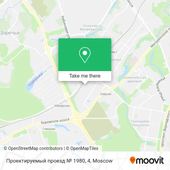 Проектируемый проезд № 1980, 4 map