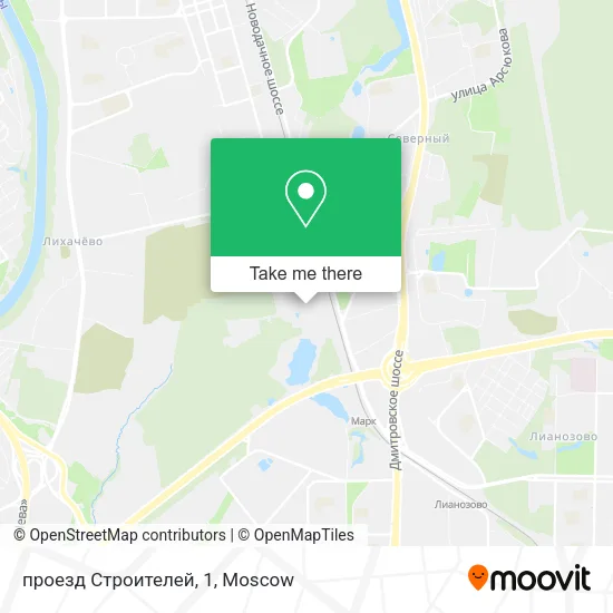 проезд Строителей, 1 map