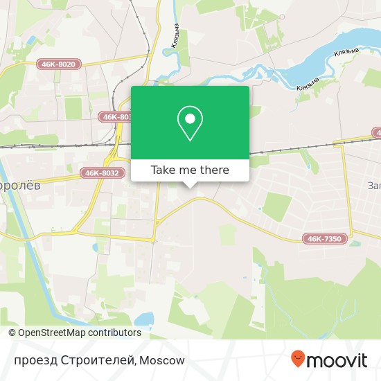 проезд Строителей map