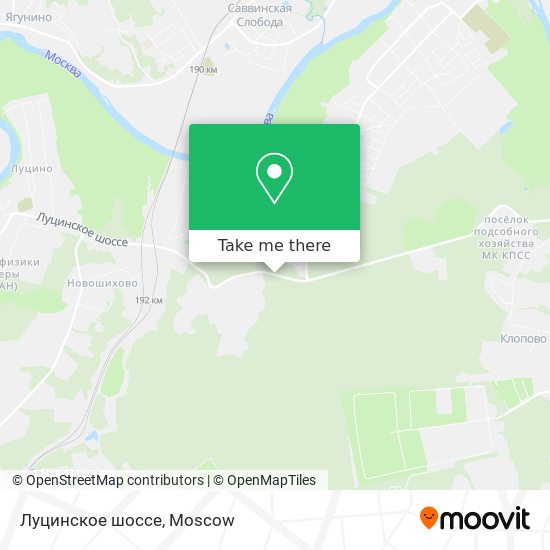 Луцинское шоссе map