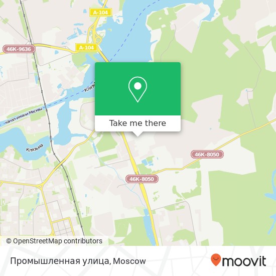 Промышленная улица map