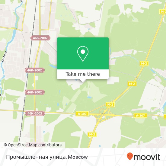 Промышленная улица map